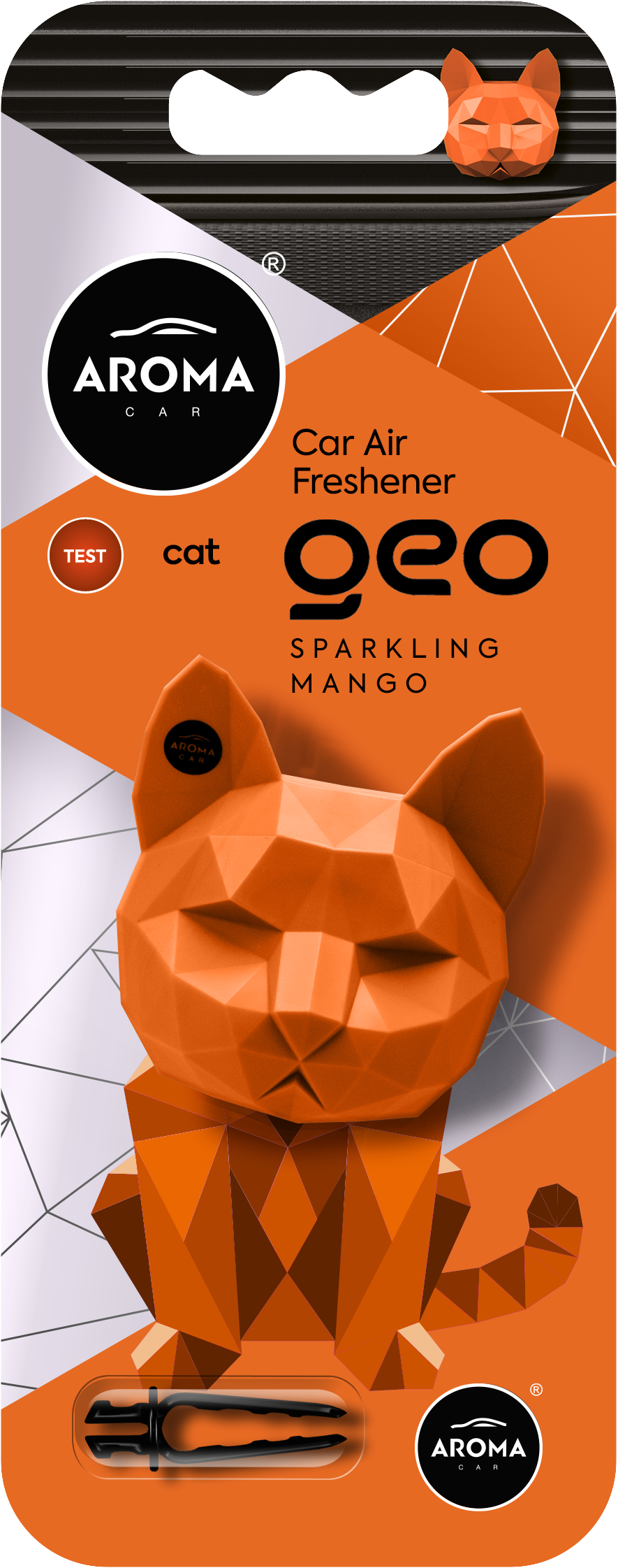 AromaCar Geo 3D Cat Sparkling Mango